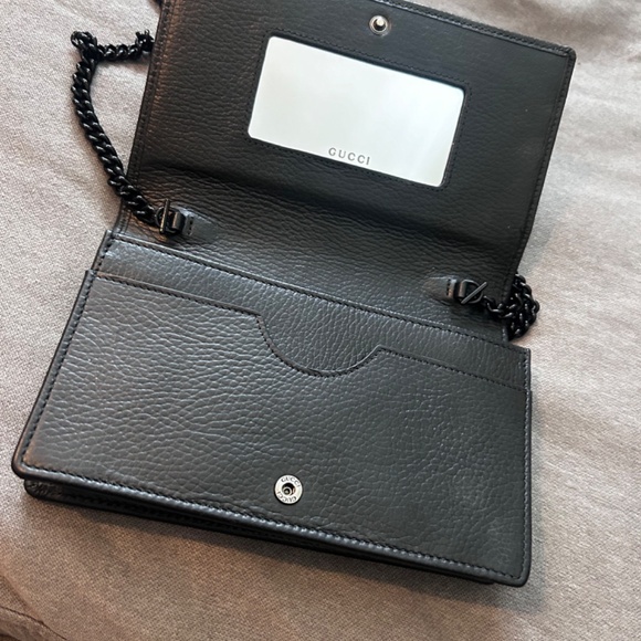 Gucci black leather crossbody/clutch - Picture 2 of 3
